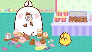 Molang ate ALL the delicious Food 