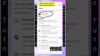 Add audience on your  facebook tagged #short #facebooktipsandtricks #facebookupdate2023 #addtagged