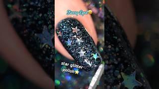 This glitter polish has ⭐️stars⭐️