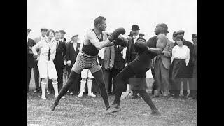 Gunboat Smith Profile and Colorized Sparring Footage, London 1914