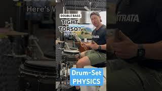 Tight Torso During Double Bass? Why? Mechanics for Drummers  #drumlesson #doublebass