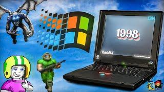 $3000 Laptop from 1998 IBM ThinkPad 390E! Windows 98 Nostalgia!