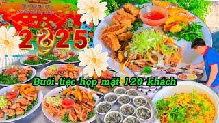 Món ngon đãi tiệc 120 khách cùng gỏi bò thái lan & gà chiên hấp dẫn