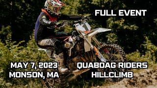 Full Event - Quaboag Riders Motorcycle & ATV Hillclimb 5/7/2023 Monson, MA