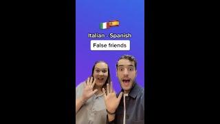 Italian  -  Spanish False Friends #shorts