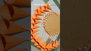 Diy Paper Jhumar ||Wall Hanging Idea #Shorts #youtubeshorts #viral #chandelier