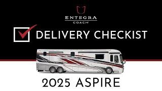 2025 Aspire Delivery Checklist- Entegra Coach