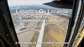 Logistics On Location: On-Time, Every Time, Supporting Fort Liberty (emblem, open caption)