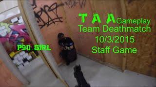 TAA Gameplay  - Staff Game 10/3/2015 [Tippmann M4]