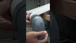 make water drainage from the roof with pipes #craft  #diy #handyman #pipe