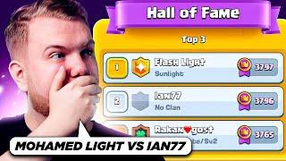 MOHAMED LIGHT VS IAN77 FOR THE #1 FINISH IN SEASON END! - Clash Royale