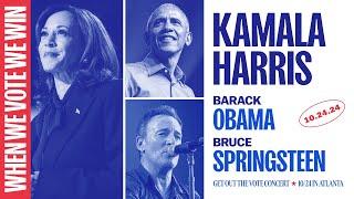 GA Rally with VP Kamala Harris, President Barack Obama, Bruce Springsteen, & More