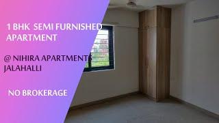 1 BHK Semi Furnished Apartment | Jalahalli | PropertyAngel (8885)