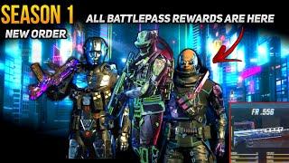 ALL BP CHARACTERS OF SEASON 1 | SEASON 1 BATTLEPASS ALL REWARDS | NERF AND BUFFS OF SEASON 1 | CODM