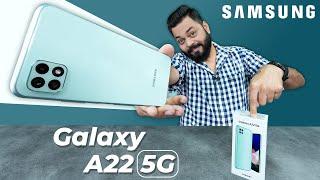 Samsung Galaxy A22 5G Unboxing And First Impressions  Dimensity 700, 11 5G Bands,90Hz Screen & More