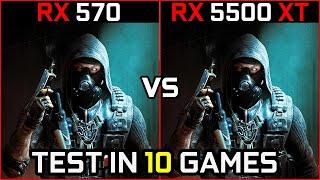 RX 570 vs RX 5500 XT | Test in 10 Latest Games | 2021