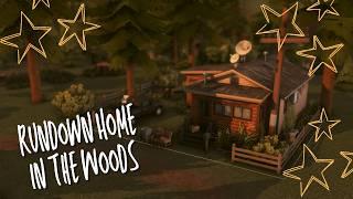 Rundown Cabin For A Single Older Man || Sims 4 Speed Build || Lite CC (links)