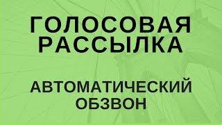 Голосовая рассылка. Автоматический обзвон. 8 800 505 92 11