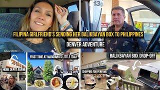 Filipina GF  Sending Balikbayan Boxes to Philippines & Lunch at Maggiano's and Shopping