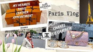 Luxury in Paris Vlog 2024 I Chanel, Hermes Leather appointment, Eiffel Tower Views, Shopping Vlog