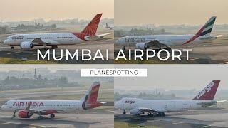 Golden Hour Planespotting at Mumbai Airport | BOM CSMIA #csmia #mumbaiairport #youtube #aviation