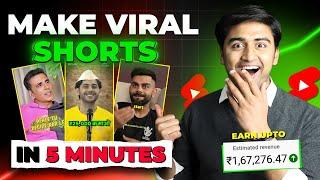 Make VIRAL YouTube Shorts (in 5 MINUTES )| How to Edit Viral YouTube Shorts and Earn Money