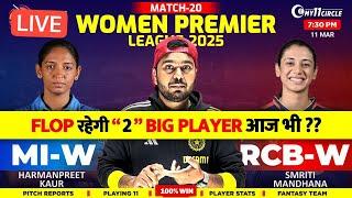 MI W vs RCB W DREAM TEAM WPL Match | Grand league Prediction| RCB VS MI Today of Match Prediction