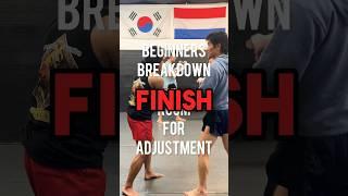 Beginners breakdown on adjusting create distance to kick. #muaythai #coach #beginners #vwcmuaythai