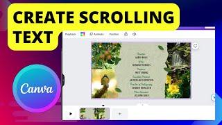 How To Create Scrolling Text In Canva | EASY Tutorial