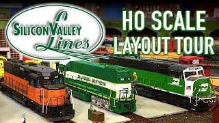 Silicon Valley Lines HO Scale DCC Model Railroad Layout Tour SVL