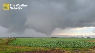 Tornado-warned storms pummeled Alberta and Sask.