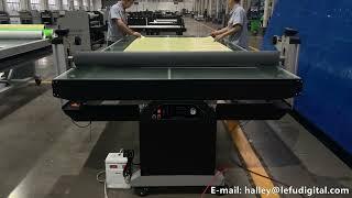 LF1736-B4 5*10ft Large Format Flatbed Laminator Operation Video