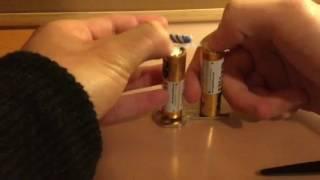 How to make a fire with two batteries