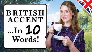 British Accent in 10 WORDS! 🫖 | ESSENTIAL vowel sounds!!  | Modern Received Pronunciation 