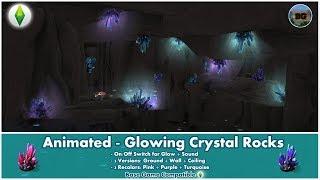 Bakies The Sims 4 Custom Content: Animated - Glowing Crystal Rocks 