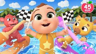 Swimming Pool Games!| Swimming Song +More Lalafun Nursery Rhymes & Original Kids Songs