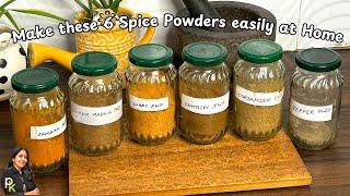 Stop Buying Spice Powders-Make it At Home Easily-6 Must Try Spice Powders to Elevate Your Cooking