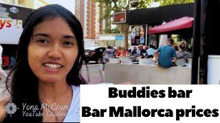 Benidorm at Buddies Bar, Bar Mallorca prices #benidorm2023