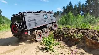 Испытание Pinzgauer 6х6 и Mercedes Unimog 404