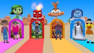 Scary Teacher 3D vs Squid Game Rainbow Gate Four Seasons 5 Times Challenge Does Miss T To Win?