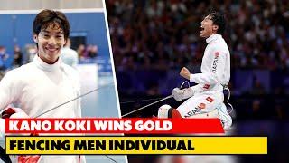 Japan's Kano Koki Wins Gold - Fencing Men's Individual Epee - Olympic 2024