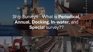 Ship Surveys – What is Periodical, Annual, Intermediate, Docking, In-water, and Special survey??
