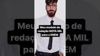 MODELO DE REDAÇÃO para QUALQUER tema do ENEM!  #enem #redacaoenem #modeloderedação