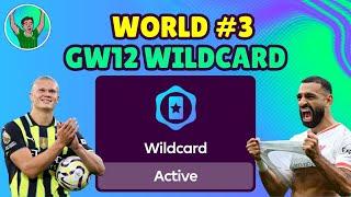 FPL GW12 WILDCARD  WORLD RANKED #3 | GAMEWEEK 12 | Fantasy Premier League 2024/25