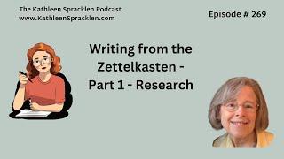 Writing from the Zettelkasten - Part 1 - Research