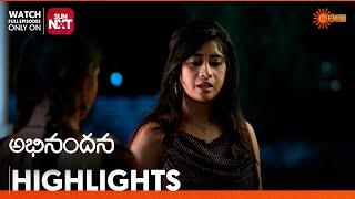 Abhinandana - Highlights of the day | Watch full EP only on Sun NXT |  08 Jan 2025 | Gemini TV