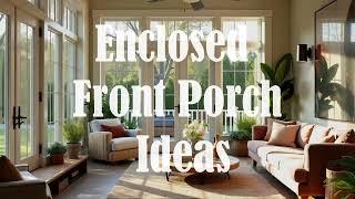 Enclosed Front Porch Ideas | Cozy & Stylish Porch Designs