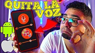 COMO QUITAR la VOZ de UNA CANCION | COMO SACAR LA VOZ DE UNA CANCION y DEJAR SOLO LA PISTA