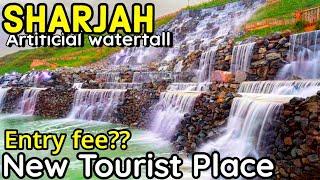 New Tourist Places in Sharjah in | Artificial Waterfall in UAE | Hanging Garden Sharjah | #sharjah