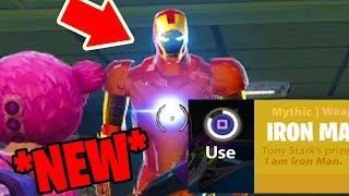 How to PLAY as IRON MAN in Fortnite: Battle Royale *NEW* Easter egg in FORTNITE!